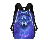 sinyumoney Galactic Wolf Spirit -1 Backpack School Bag Computer Rucksack for School/Work/Travel for Boys/Girls/Teenagers 17inch