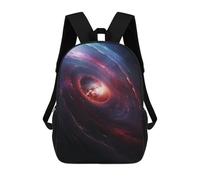 sinyumoney Galactic Wormhole Journey 3D Printed 17inch Kids School Backpack School Bag Fashion Rucksacks for Boys Elementary And Middle School Students