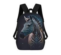 sinyumoney Galactic Zebra Majesty -2 Backpack School Large School Backpack for Boys for Teenage Girls Boys Women Men 17inch