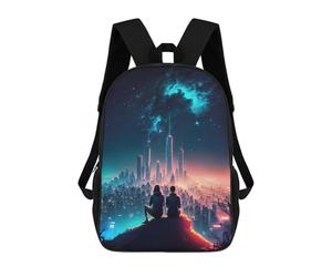 sinyumoney Galaxy Astral Lovers Backpack School Bag Water Resistant Travel Backpack Computer Bag for Girls Boys Teenage 17inch