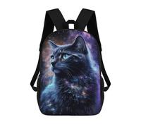 sinyumoney Galaxy Cat Art Print Rucksack School Secondary High School College Backpack Travel for Campus Outdoor Travel Sports 17inch