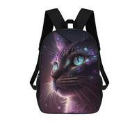 sinyumoney Galaxy Cat Fantasy Art Print Backpack School Bag Fashion Stationery Backpack Waterproof Casual Daypacks- Perfect for Travel, Work And Daily Use 17inch