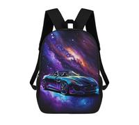 sinyumoney Galaxy Convertible Car Art Backpack School Bag Travel College Rucksack Backpacks for Campus Outdoor Travel Sports 17inch