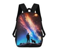 sinyumoney Galaxy Cosmos Adventure School Bags Large Lightweight Casual Backpack- Perfect for Travel, Work And Daily Use 17inch