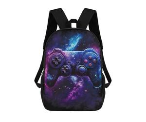 sinyumoney Galaxy Game Controller Art Print Backpack School Bag Travel College Rucksack Backpacks for Girl, Teen Girls 17inch