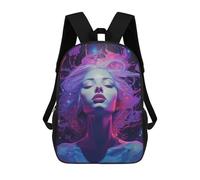 sinyumoney Galaxy Girl No3 Backpacks 3D Printed 17inch Kids School Backpack Outdoor Casual Daypack Casual Travel Bags for Middle School Students