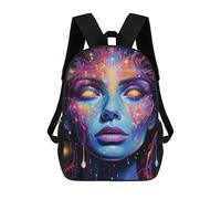 sinyumoney Galaxy Girl No4 School Backpack Water Resistant Computer Rucksack for Campus Outdoor Travel Sports 17inch