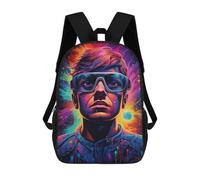 sinyumoney Galaxy Guy No2 Backpacks Kids School Backpack School Bag 3D Printed School Bag for Boys Elementary And Middle School Students 17inch