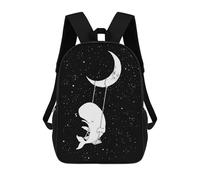 sinyumoney Galaxy Kids Backpack, Kids School Bag 3D Printed School Backpacks for Boys And Teenager School Students 17inch