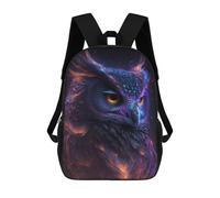 sinyumoney Galaxy Owl Bird Backpack School Bag Lightweight Airport College Students Back Pack for Teenage Girls Boys Women Men 17inch