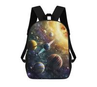 sinyumoney Galaxy Planets Space Artwork Backpack School Bag Large School Backpack for Boys - Perfect for Travel, Work And Daily Use 17inch