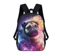 sinyumoney Galaxy Pug School Bags Computer Rucksack for School/Work/Travel for Girls Boys Teenage 17inch