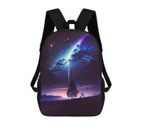 sinyumoney Galaxy Reunion Night Backpack School Bag Water Resistant Travel Backpack Computer Bag for Girls Boys Teenage 17inch