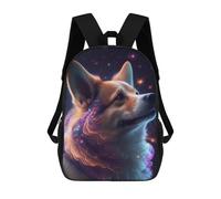sinyumoney Galaxy Shiba Inu Doge School Backpack Fashion Stationery Backpack Waterproof Casual Daypacks for Teenage Girls Boys Women Men 17inch