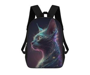 sinyumoney Galaxy Siam Cat School Backpack Water Resistant School Bag Business Backpack for Girls Boys Teenage 17inch