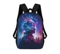 sinyumoney Galaxy Silhouette Backpack School Business Durable Laptop Bag for Camping Outdoor Adventures And Daily Travel 17inch