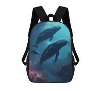 sinyumoney Galaxy Whales School Backpack for Girls Backpack Water Repellent Casual Daypack Lightweight Rucksack Boy Girl School Backpack 17inch