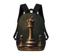 sinyumoney Game Chess Backpack School Bag Water Resistant School Bag Business Backpack - Perfect for Travel, Work And Daily Use 17inch