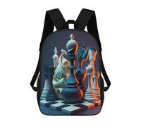sinyumoney Game Chess Neon School Backpack Travel College Rucksack Backpacks for Campus Outdoor Travel Sports 17inch