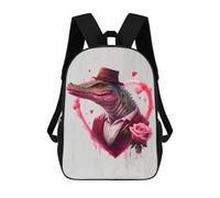 sinyumoney Gangster Style Crocodile School Backpack Large Water Resistant Laptop Backpack for Boys/Girls/Teenagers 17inch