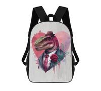 sinyumoney Gangster Style Dinosaurs School Backpack Large Water Resistant Laptop Backpack for Teenage Girls Boys Women Men 17inch