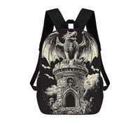 sinyumoney Gargoyle on Tower Backpack School Bag Travel College Rucksack Backpacks for Boys/Girls/Teenagers 17inch