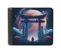 sinyumoney Gate to Another World -4 3D Print Men's Wallet Multiple Slots Banknote Compartments Soft Convenient Purse Youth Guys 11.7cm*9.5cm