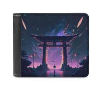 sinyumoney Gate to Another World -5 3D Print Men's Wallet Card Slots ID Leather RFID Banknote Compartments Fashion Slim Wallets 11.7cm*9.5cm