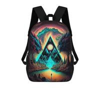 sinyumoney Gate to The Celestial Realm School Bag 3D Printed Backpacks Fashion Kids School Backpack Boys Rucksacks for Boys Middle School Students 17inch