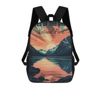 sinyumoney Gates of The Arctic National Park 3D Printed Children's School Backpack for Kids High Capacity Travel Rucksacks Book Bags Kids School Bag Back Pack 17inch