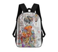 sinyumoney Geisha And Japanese School Bags Large Lightweight Casual Backpack- Perfect for Travel, Work And Daily Use 17inch