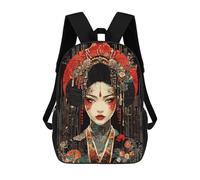 sinyumoney Geisha Digital Art School Backpack Water Resistant Computer Rucksack for Campus Outdoor Travel Sports 17inch