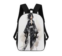 sinyumoney Geisha in Black School Bags Water Resistant Travel Backpack Computer Bag for Campus Outdoor Travel Sports 17inch