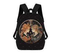 sinyumoney Gemini Astrology Horoscope 3D Printed Kids Backpacks Boys Fashion School Bag Travel Backpacks School Bags for Boys Elementary School Students 17inch