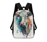 sinyumoney Gentle Cow in Watercolor School Backpack Work Laptop Backpack Rucksack Bag for Camping Outdoor Adventures And Daily Travel 17inch
