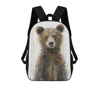 sinyumoney Gentle Gaze Backpacks 3D Printed 17inch Kids School Backpack Outdoor Casual Daypack Casual Travel Bags for Middle School Students