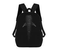sinyumoney Gentle Giant Whale Shark Backpacks Kids School Backpack School Bag 3D Printed School Bag for Boys Elementary And Middle School Students 17inch