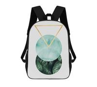 sinyumoney Geometric And Floral 3 Backpack School Large School Backpack for Boys - Perfect for Travel, Work And Daily Use 17inch