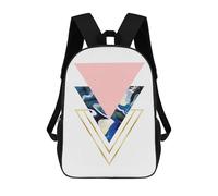 sinyumoney Geometric Art 1 School Bags Large Water Resistant Laptop Backpack for Campus Outdoor Travel Sports 17inch