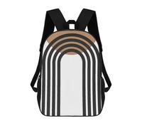 sinyumoney Geometric Art C Children's Backpacks Kids Fun School Bag Boys Backpack Travel Bag Student Schoolbag Book Stationery Bag Chool Bags 17inch