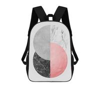 sinyumoney Geometric Collage 04 School Backpack Fashion Stationery Backpack Waterproof Casual Daypacks for Teenage Girls Boys Women Men 17inch