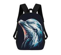 sinyumoney Geometric Dolphin School Backpack Computer Rucksack for School/Work/Travel- Perfect for Travel, Work And Daily Use 17inch