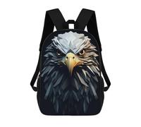 sinyumoney Geometric Eagle Animation Children's Backpacks School Backpack 3D Printed for Kids Travel Rucksacks Book Bags Kids 17inch School Bag