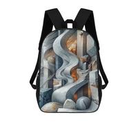sinyumoney Geometric Flux Rucksack Computer Rucksack for School/Work/Travel for Camping Outdoor Adventures And Daily Travel 17inch