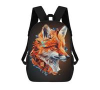 sinyumoney Geometric Fox Abstract Art Backpack School Bag Computer Rucksack for School/Work/Travel for Camping Outdoor Adventures And Daily Travel 17inch
