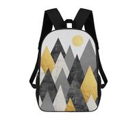 sinyumoney Geometric Landscape I School Backpack Fashion Stationery Backpack Waterproof Casual Daypacks for Teenage Girls Boys Women Men 17inch