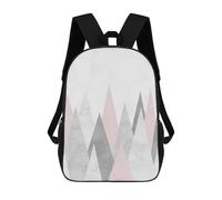 sinyumoney Geometric Landscape VIII Rucksack Fashion Stationery Backpack Waterproof Casual Daypacks for Men/Women 17inch