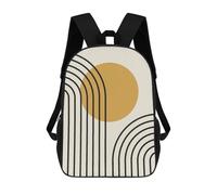 sinyumoney Geometric Lines I School Backpack Rucksack Casual Daypacks School Work Travel Bag for Camping Outdoor Adventures And Daily Travel 17inch