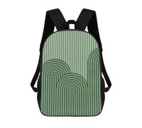 sinyumoney Geometric Lines V Kids Backpack Girls 3D School Bags, Children's Rucksack Toddler Schoolbag,Casual Daypacks Fashion Bookbag Bag 17inch