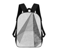sinyumoney Geometric Solid I 3D Printed Children's School Backpack for Kids High Capacity Travel Rucksacks Book Bags Kids School Bag Back Pack 17inch